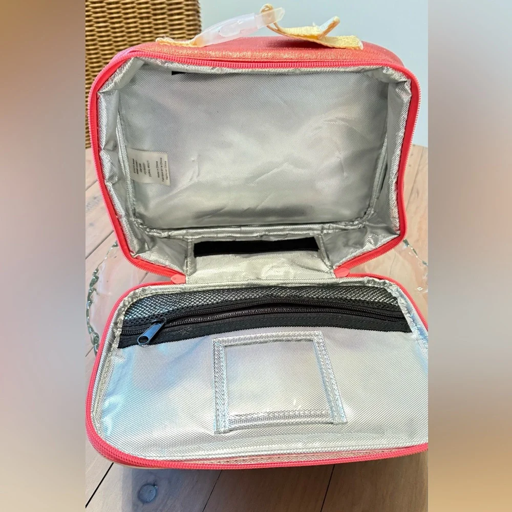 STATE Kids Travel Case in Coral Pink with Cream Trim